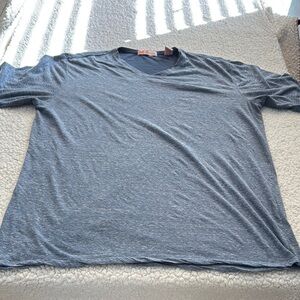 Michael Brandon Blue Long Sleeve Tee